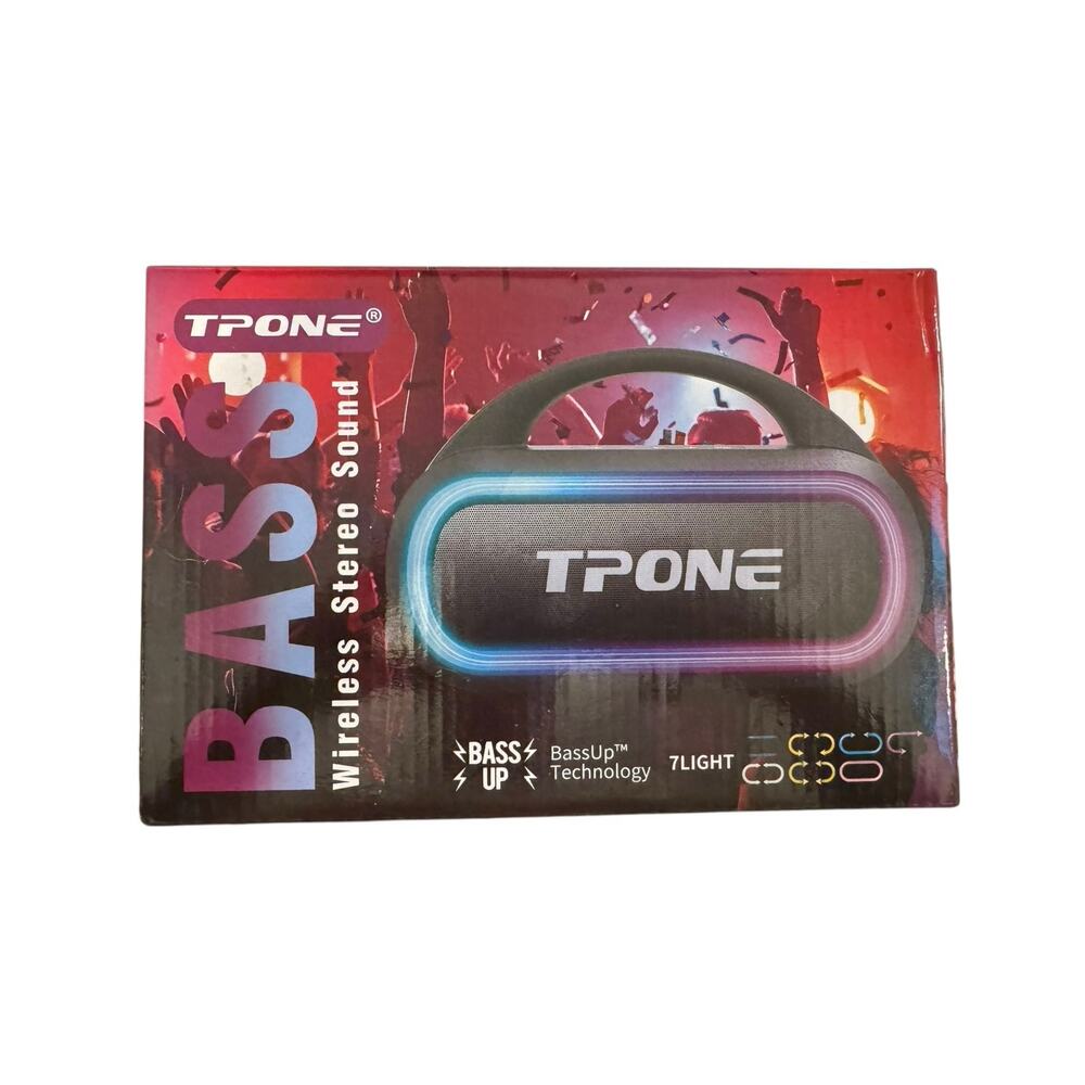 TPONE XT-01 Portable Bluetooth Speaker 30W BassUp Sound LED Lights Waterproof - Picture 2 of 6